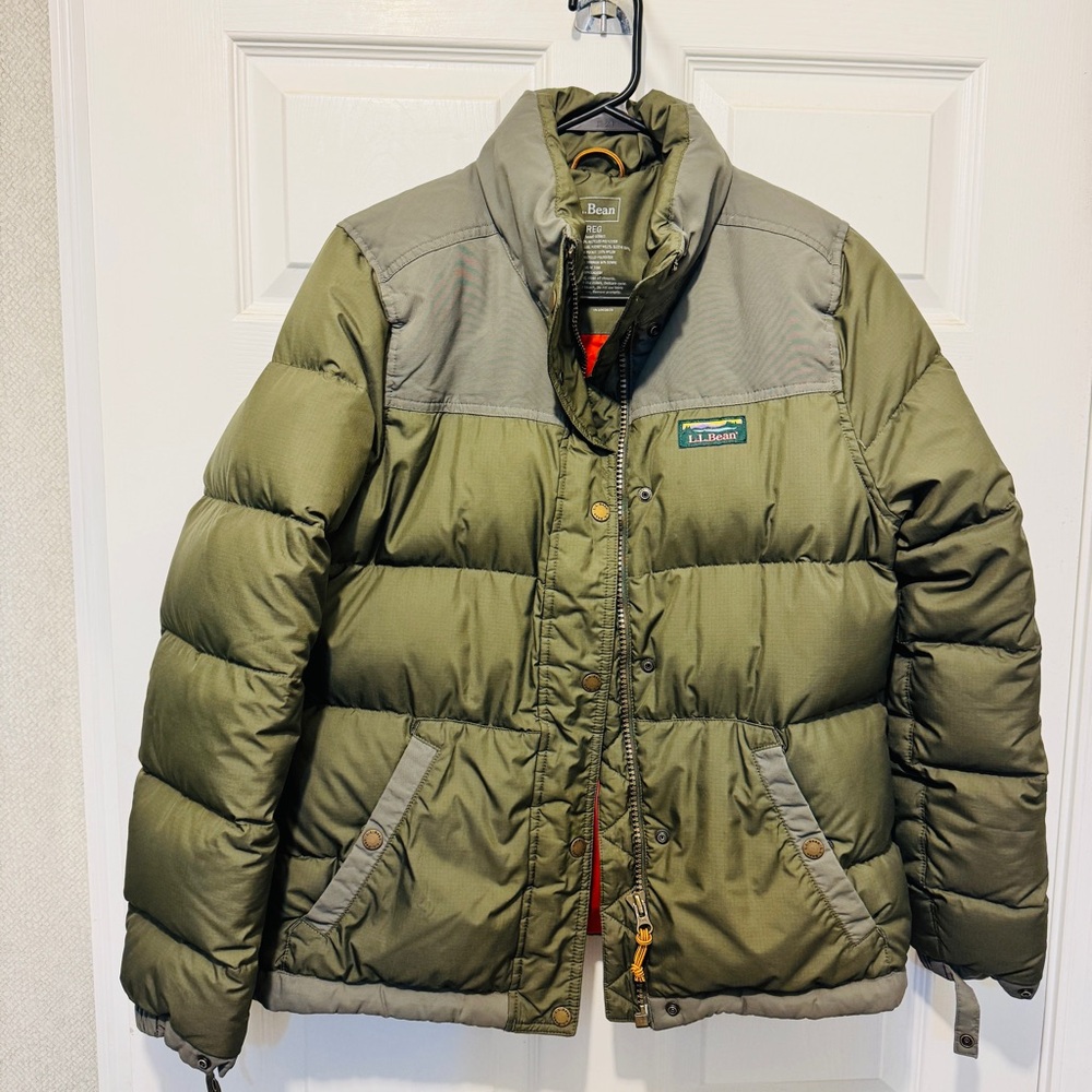 Olive Green L. L. Bean Downtek jacket